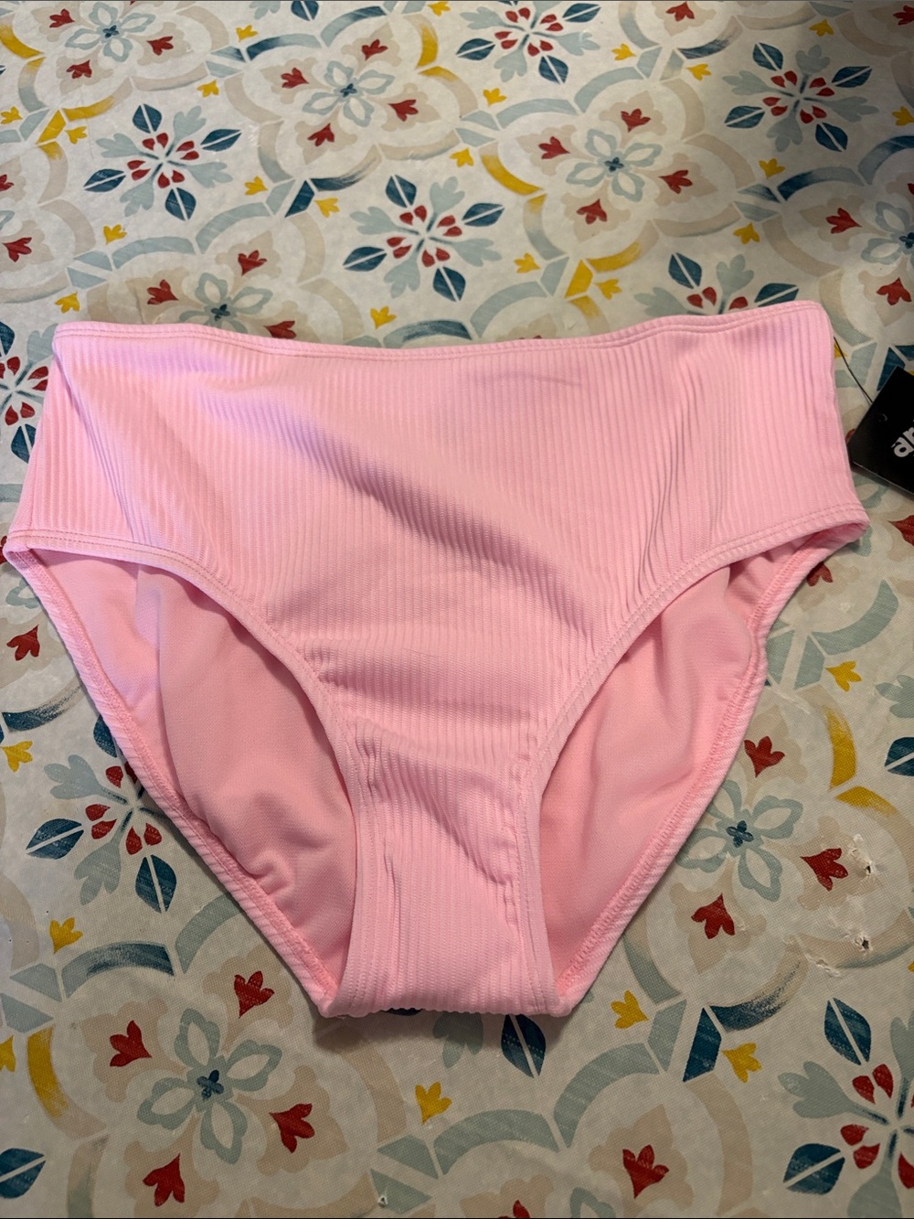 art class Light Pink Ribbed High-Waist Bikini Bottoms